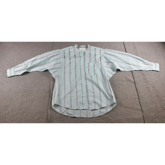 Isabel Marantz Etoile Shirt 40 Blue Multi Striped Satchell Cotton Silk Blend - Picture 1 of 11